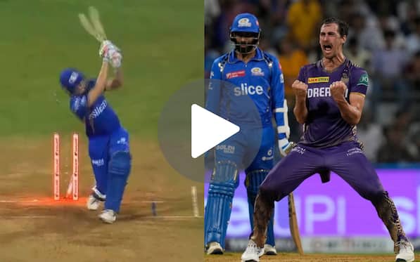 [Watch] Starc Roars In Anger After Cleaning Up Coetzee With Vintage Yorker In KKR's Historic Win 